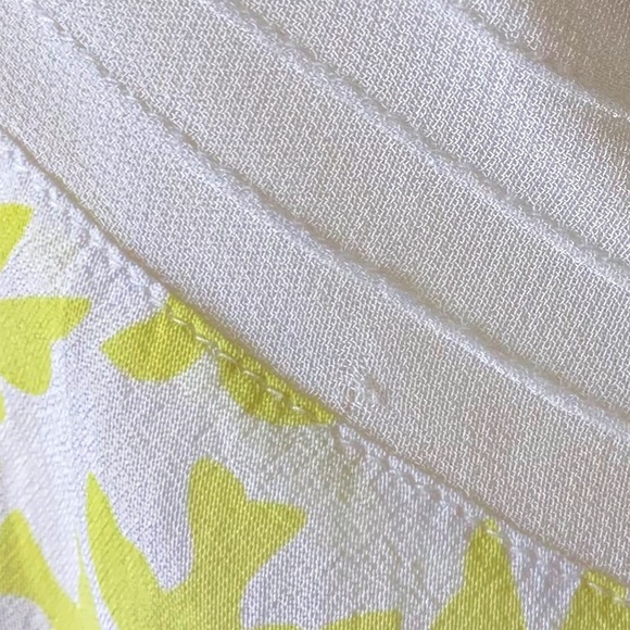 Anthropologie Leifnotes Southern Exposure Yellow Eyelet Dress Size 6 - Picture 9 of 10